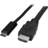 StarTech.com CDP2HDMM1MB adaptador de cabo de vídeo 1 m USB Type-C HDMI Preto