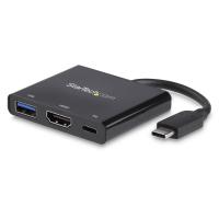 StarTech.com CDP2HDUACP base & duplicador de portas Com fios USB 3.2 Gen 1 (3.1 Gen 1) Type-C Preto