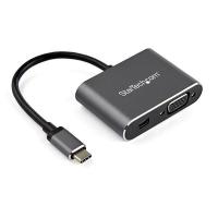 StarTech.com CDP2MDPVGA adaptador gráfico USB 3840 x 2160 pixels Cinzento