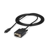 StarTech.com CDP2VGAMM2MB adaptador de cabo de vídeo 2 m USB Type-C VGA (D-Sub) Preto