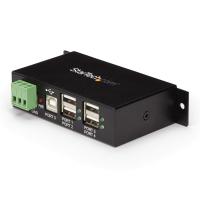 StarTech.com Concentrador USB 2.0 industrial de 4 portas com proteção ESD