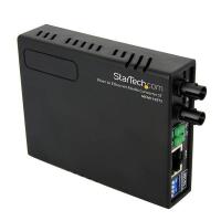 StarTech.com Conversor de Mídia Fast Ethernet 10/100 sobre Cobre para Fibra Multimodo SC 2 km