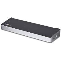 StarTech.com DK30CH2DEPUE base & duplicador de portas Com fios USB 3.2 Gen 1 (3.1 Gen 1) Type-C Preto, Prateado