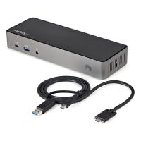 StarTech.com DK31C3HDPDUE base & duplicador de portas Com fios USB 3.2 Gen 2 (3.1 Gen 2) Type-C Preto, Cinzento