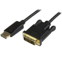 StarTech.com DP2DVI2MM3 adaptador de cabo de vídeo 0,914 m DisplayPort DVI-D Preto