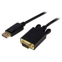 StarTech.com DP2VGAMM3B adaptador de cabo de vídeo 0,91 m DisplayPort VGA (D-Sub) Preto
