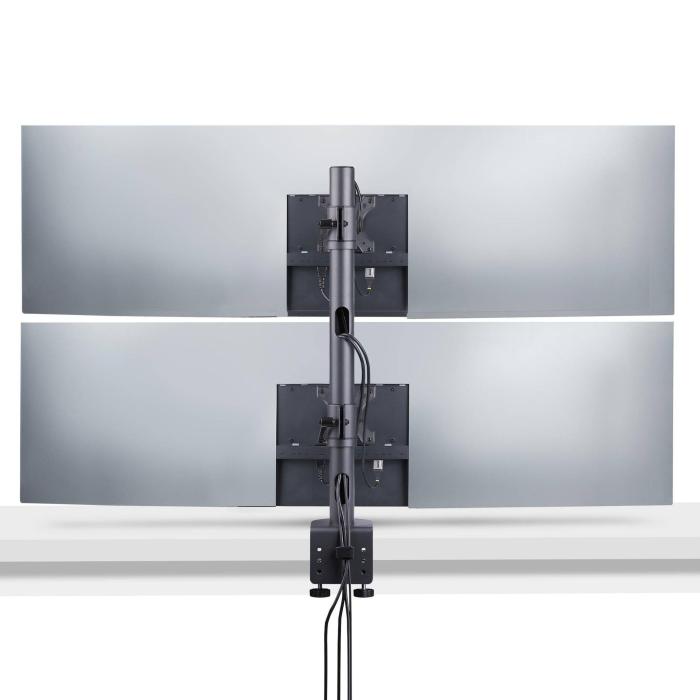 StarTech.com H2MPV-MONITOR-MOUNT montagem e suporte para monitores 124,5 cm (49'') Secretária Preto — imagem 3 de 10