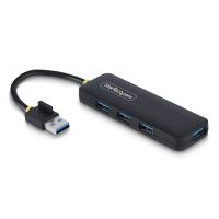 StarTech.com H5A4A-USB-HUB hub de interface USB 3.2 Gen 1 (3.1 Gen 1) Type-A 5000 Mbit/s Preto