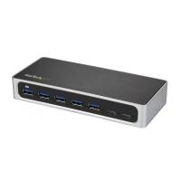StarTech.com HB30C5A2CSC hub de interface USB 3.2 Gen 1 (3.1 Gen 1) Type-B 5000 Mbit/s Preto, Prateado