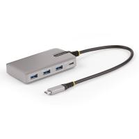 StarTech.com HB31C3A1CDPPD3 hub de interface USB 3.2 Gen 2 (3.1 Gen 2) Type-C 10000 Mbit/s Prateado