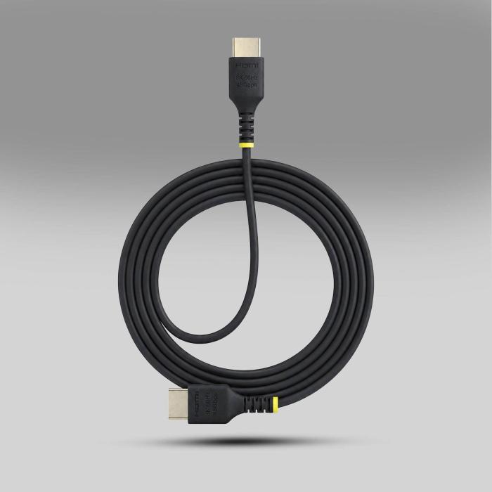 StarTech.com HDMI21-CBL-SLIM-50C cabo HDMI 0,5 m HDMI Type A (Standard) Preto — imagem 6 de 12