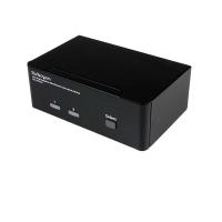 StarTech.com Interruptor KVM USB Dual DisplayPort 2 Portas com Áudio e Plataforma USB 2.0
