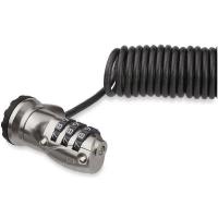 StarTech.com LTLOCK3DCOIL cadeado antirroubo Preto, Aço inoxidável 1,8 m