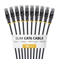 StarTech.com N6PAT100CMBKS10PK cabo de rede Preto 1 m Cat6 U/UTP (UTP)