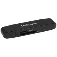 StarTech.com SDMSDRWU3AC leitor de cartões USB 3.2 Gen 1 (3.1 Gen 1) Type-A/Type-C Preto