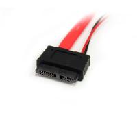 StarTech.com SLSATAF20 cabo SATA 0,508 m SATA 13-pin SATA 7-pin + Molex (4-pin) Vermelho