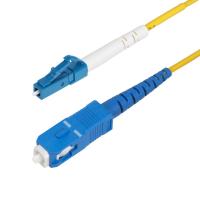 StarTech.com SPSMLCSC-OS2-5M Cabo InfiniBand/Fibra Ótica LC SC Amarelo