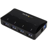 StarTech.com ST53004U1C hub de interface USB 3.2 Gen 1 (3.1 Gen 1) Type-B 5000 Mbit/s Preto
