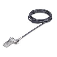 StarTech.com UNIVC4D-LAPTOP-LOCK cadeado antirroubo Preto, Prateado 2 m
