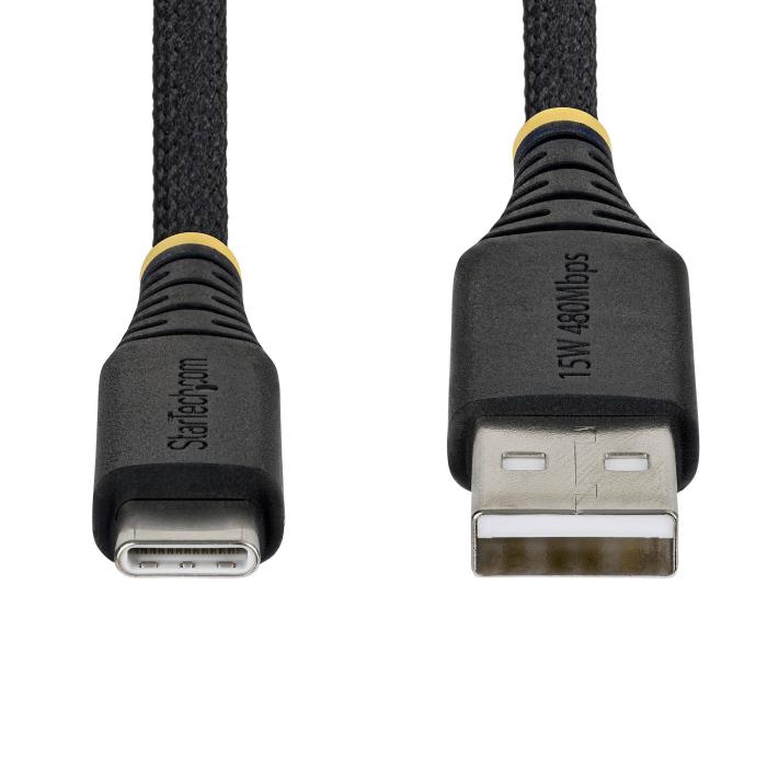 StarTech.com USB2AC2MBR cabo USB USB 2.0 2 m USB A USB C 0,48 Gbit/s 15 W Preto — imagem 10 de 10