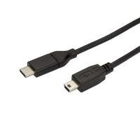 StarTech.com USB2CMB2M cabo USB USB 2.0 2 m USB C Mini-USB B Preto