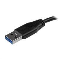 StarTech.com USB3AUB3MS cabo USB USB 3.2 Gen 1 (3.1 Gen 1) 3 m USB A Micro-USB B Preto