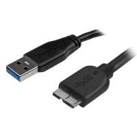 StarTech.com USB3AUB50CMS cabo USB USB 3.2 Gen 1 (3.1 Gen 1) 0,5 m USB A Micro-USB B Preto