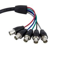 StarTech.com VGABNCMF1 adaptador de cabo de vídeo 0,3 m VGA (D-Sub) 5 x BNC Preto