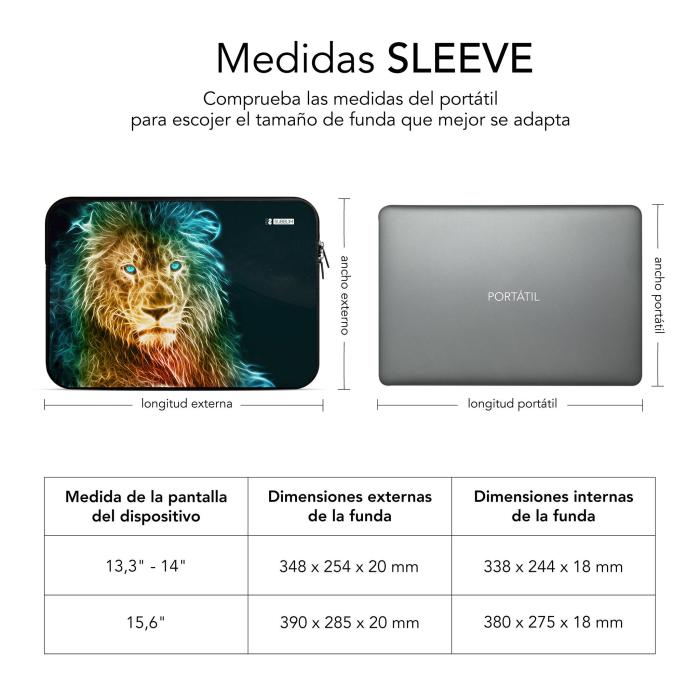 SUBBLIM SUBLS-SKIN153 mala para portáteis 39,6 cm (15.6'') Estojo Multicor — imagem 5 de 5