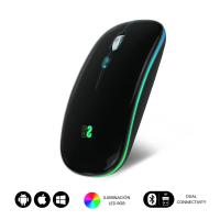SUBBLIM SUBMO-LDFLAT1 rato Escritório Ambidestro RF Wireless + Bluetooth + USB Type-A Ótico 1600 DPI