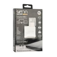 Sveon SAC245 carregador de dispositivos móveis Computador portátil, Netbook, Computador portátil, PDA, Smartphone, Telefone Branco AC Carregamento rápido Automático, Interior