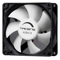 Tacens Aura II 8cm Caixa de computador Ventoinha Preto, Branco
