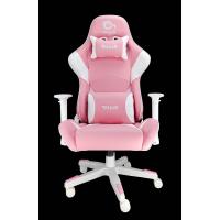 TALIUS Dragonfly Cadeira de jogos universal Assento acolchoado Rosa, Branco