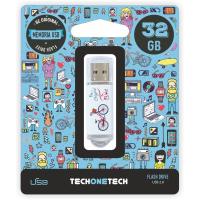 TECH1TECH TEC4005-32 unidade de memória USB 32 GB USB Tipo A 2.0 Multi cor