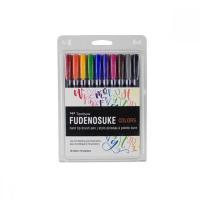 Tombow WS-BH-10P caneta de feltro Fino/médio Preto, Azul, Verde, Cinzento, Laranja, Rosa, Amarelo 10 unidade(s)