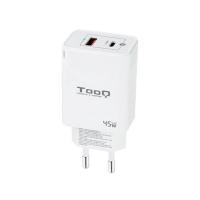 TooQ TQWC-GANQCPD45WT carregador de dispositivos móveis Universal Branco AC Carregamento rápido Interior