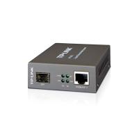 TP-Link MC220L conversor de rede de média 1000 Mbit/s Multimodo, Modo único Preto