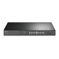 TP-Link TL-SG1218MPE Gerido L2 Gigabit Ethernet (10/100/1000) Power over Ethernet (PoE) 1U Preto