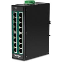Trendnet TI-PG160 switch de rede Não-gerido Gigabit Ethernet (10/100/1000) Power over Ethernet (PoE) Preto