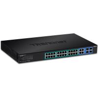 Trendnet TPE-5028WS switch de rede Gerido Gigabit Ethernet (10/100/1000) Power over Ethernet (PoE) 1U Preto