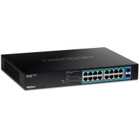 Trendnet TPE-TG182 switch de rede Gigabit Ethernet (10/100/1000) Power over Ethernet (PoE) 1U Preto