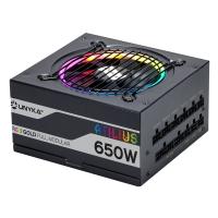 UNYKAch ATX Atilus RGB Black 650W fonte de alimentação 20+4 pin ATX Preto