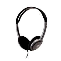 V7 HA310-2EP auscultador Auscultadores Com fios Fita de cabeça Música Preto, Prateado