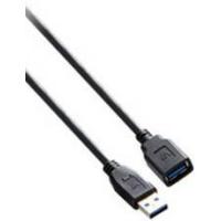 V7 V7E2USB3EXT-1.8M 1.8m USB A USB A Macho Fêmea Preto cabo USB