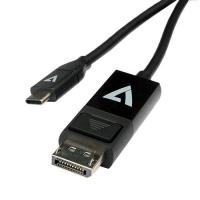 V7 V7UCDP-2M adaptador para cabos USB Type-C 3.2 Gen 1 DisplayPort Preto