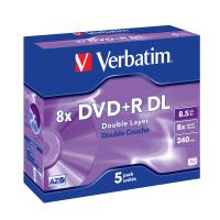 Verbatim 43541 DVDs virgem 8,5 GB DVD+R DL 5 unidade(s)