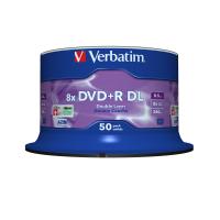 Verbatim DVD+R Double Layer 8x Matt Silver 50pk Spindle 8,5 GB DVD+R DL 50 unidade(s)