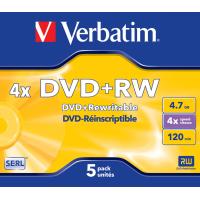 Verbatim DVD+RW Matt Silver 4,7 GB 5 unidade(s)