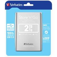 Verbatim Store 'n' Go disco externo 2,05 TB 5400 RPM Micro-USB B 3.2 Gen 1 (3.1 Gen 1) Prateado