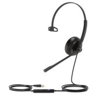 Yealink UH34 Mono Teams Auscultadores Com fios Fita de cabeça Escritório/Call center USB Type-A Preto